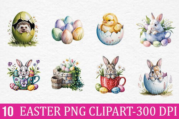 10 Ester Bunny PNG Clipart for Creative Projects