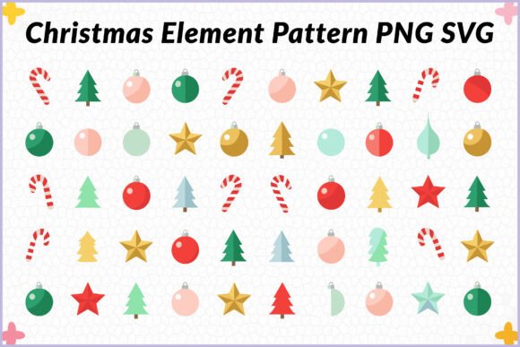 Christmas Ornaments Seamless Pattern SVG: A Versatile Holiday Design Resource