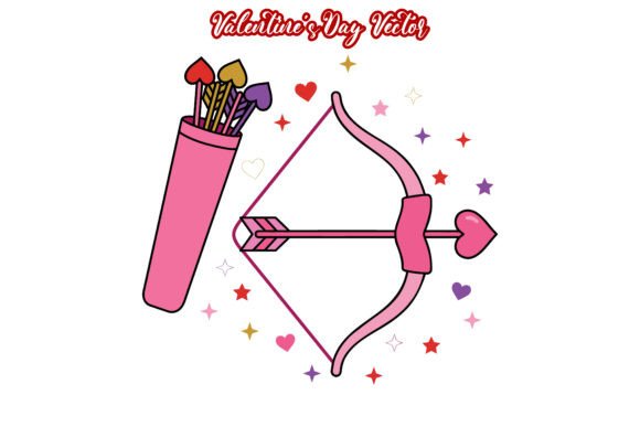 Cupid’s Bow and Heart Valentine’s Vector: A Versatile Design for Love-Themed Projects