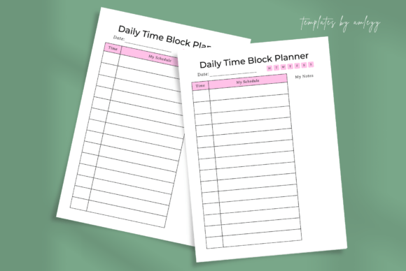 Daily Time Block Planner Template Canva: Organize Your Day with Clarity and Focus
