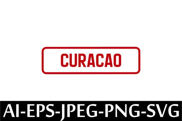 Exploring the CURACAO Rubber Stamp Design Vector: A Digital Asset for Creatives and Businesses