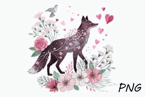 Floral Valentine PNG for Creative Projects