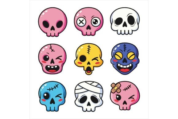 Freebie Collection of Cartoon Skulls