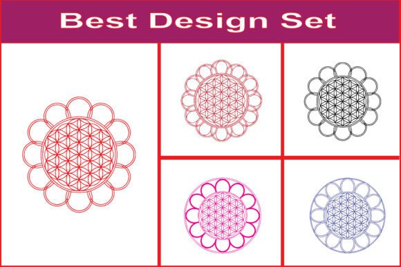 Geometric Lotus Mandala Line Art for Creative and Spiritual Expression