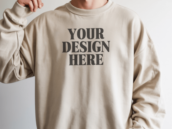 Gildan 18000 Sweatshirt Model Mockup 20