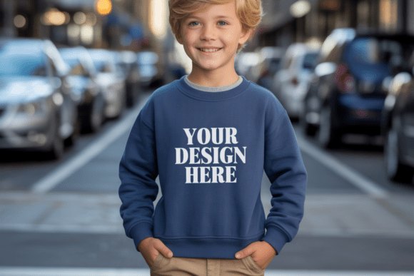 Gildan 18000B Crewneck Kids Mockup 10: A Practical Tool for Designers