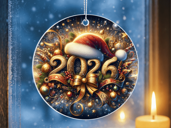 Happy New Year 2026 Santa Hat Ornament: A Festive and Practical Design for All Your Projects
