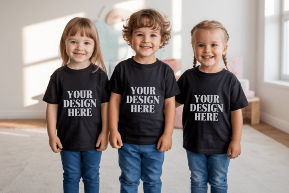 Kids Gildan 5000B Siblings Mockup 20