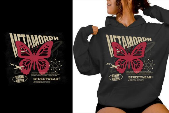 Metamorph Streetwear Butterfly TShirt: A Symbol of Transformation in Urban Fashion