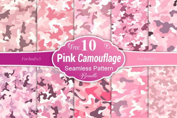 Pink Camouflage Seamless Pattern: A Bold and Feminine Design Trend