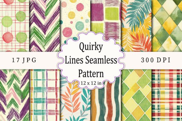 Quirky Lines Seamless Pattern