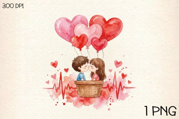 Valentine Cute Couple PNG Clipart