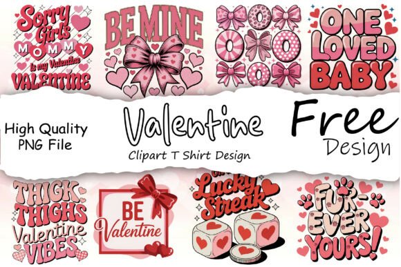 Valentine’s Day Clipart T-shirt Design